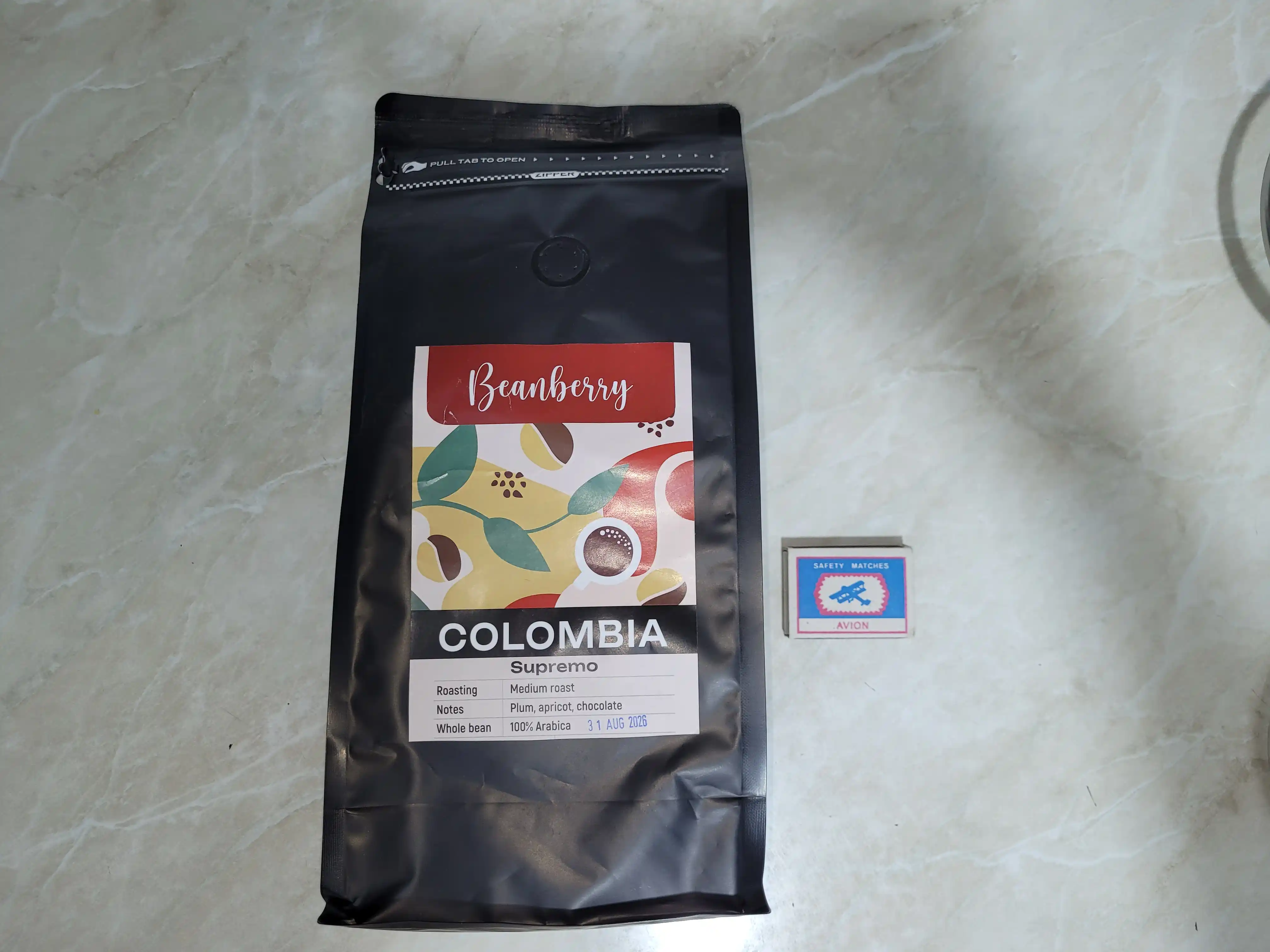 Кофе в зернах Colombia Supremo, арабика, средняя обжарка, 1 кг