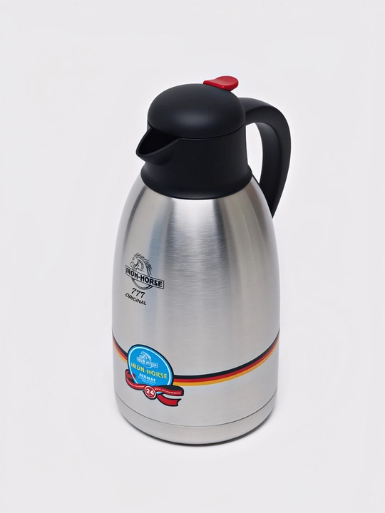 Turistik, uy va dala hovli uchun metall termos, 2, 1.5, 1.2 l