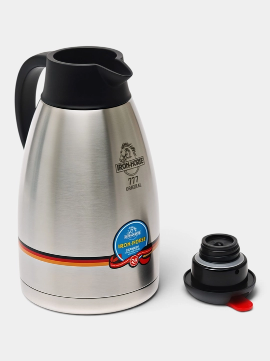 Turistik, uy va dala hovli uchun metall termos, 2, 1.5, 1.2 l