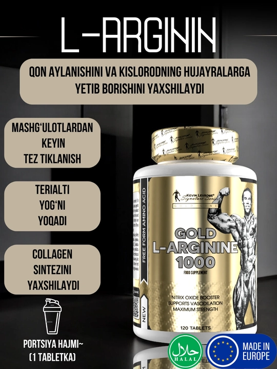 Kevin Levrone Gold L-arginin 1000 mg, 120 tabletka - 