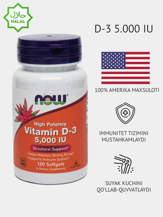 NOW Foods, Xrom pikolinati, Chromium Picolinate, 200 mkg, 100 vegetarian kapsulalari - 