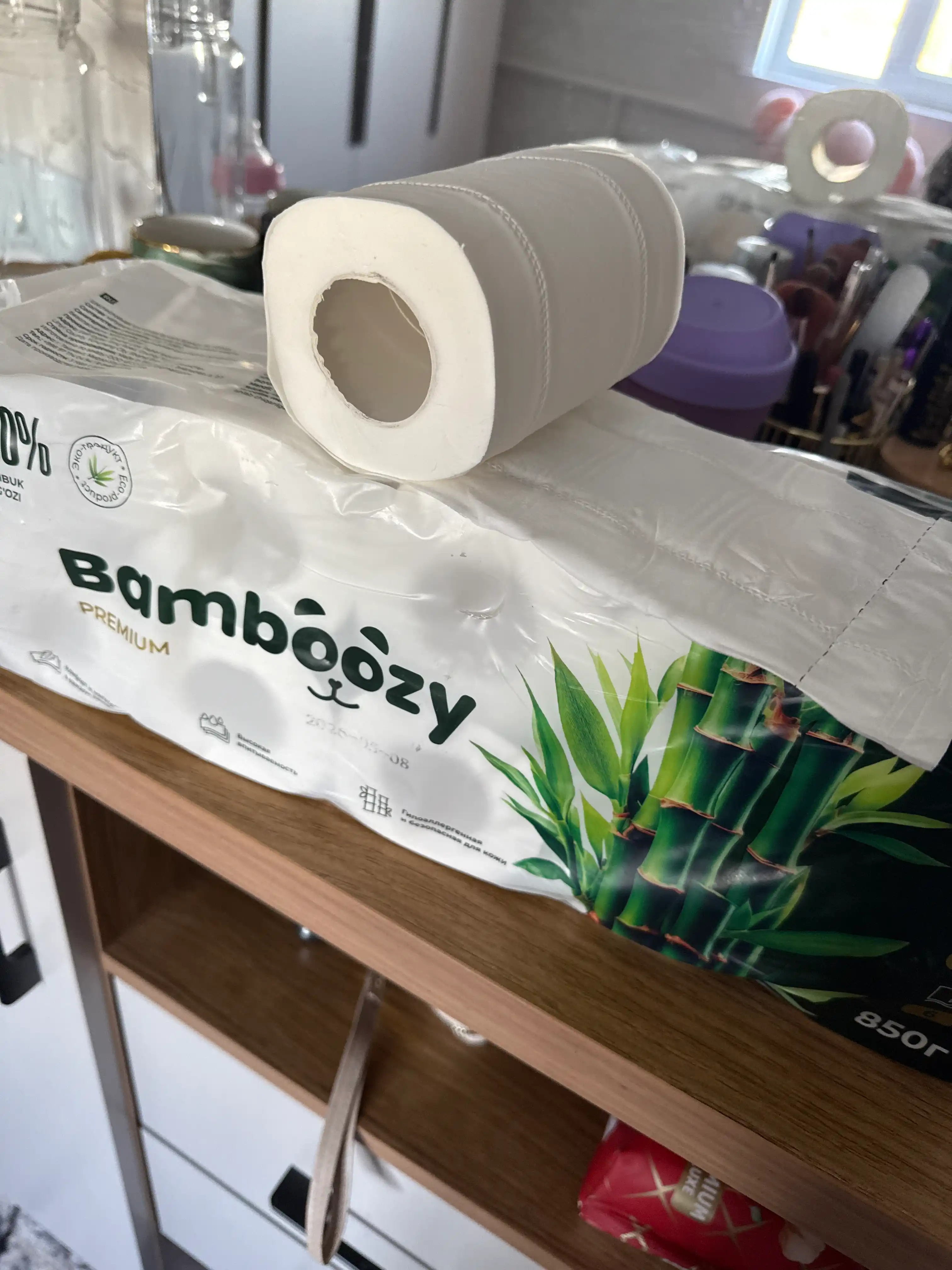 Bambóozy ekologik toza bambuk hojatxona qog‘ozi, 6 qavat, 10 o‘ram