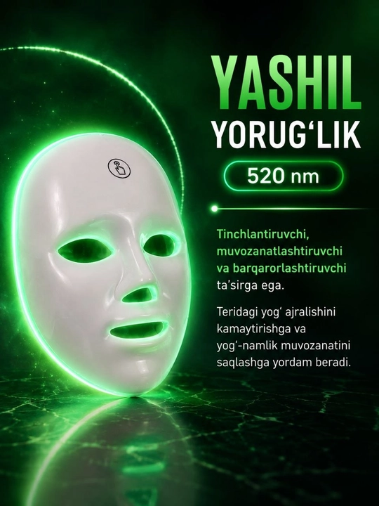Led yuz maska,Foton yoshartirish vositas, ledniqob, go'zallik yuz vositas, dog'ketqizuvchi