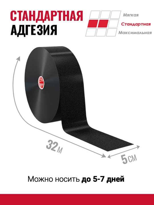 Кинезио тейп Rocktape, 5см*32м, спортивный, гипоаллергенный для устранения болей в спине