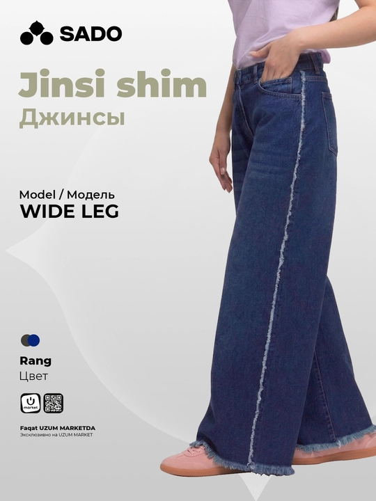 SADO WIDE LEG ayollar jinsi shimlari - 