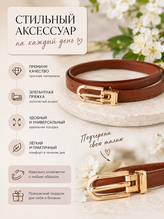 Женский ремень для одежды, ремень