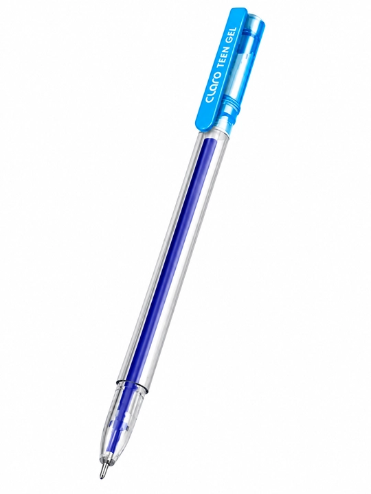 "Claro Teen Gel" gel ruchkasi, 0,6 mm, ko‘k, 10 dona - 