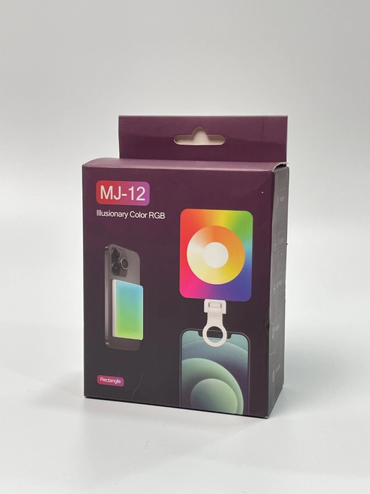 MJ-12 ko‘chma RGB LED chirog‘i — videolar va selfilar uchun