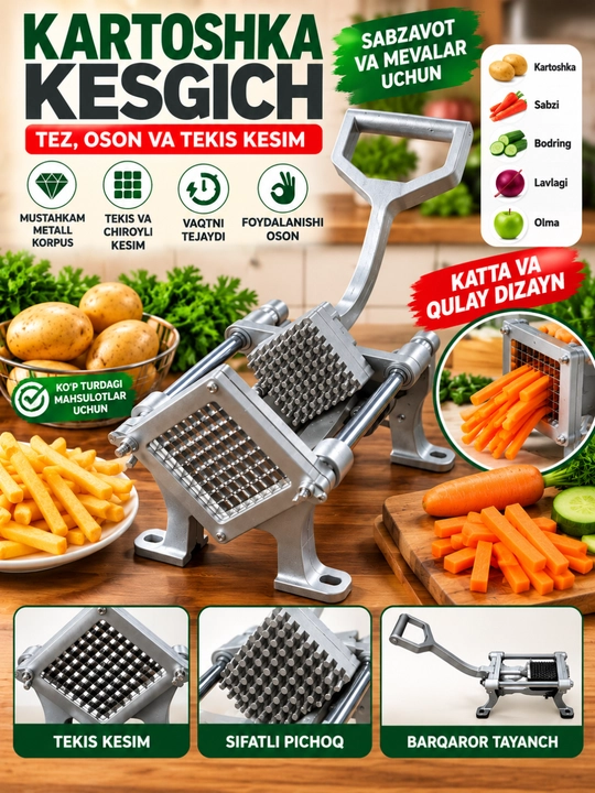 Sabzi kesish apparati va nasadkasi - 