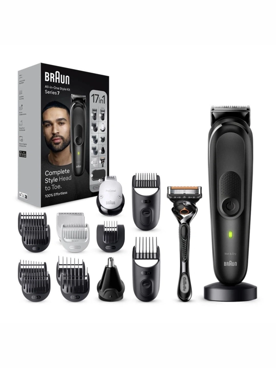 Мультитриммер Braun MGK 7490 17 в 1, набор для ухода за бородой, волосами и телом