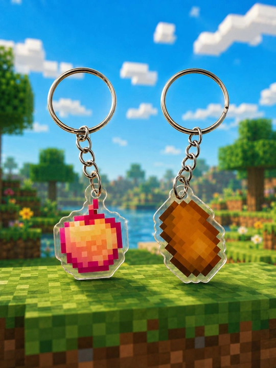 Minecraft breloklar, kalit ilgichlar, 2 dona - 