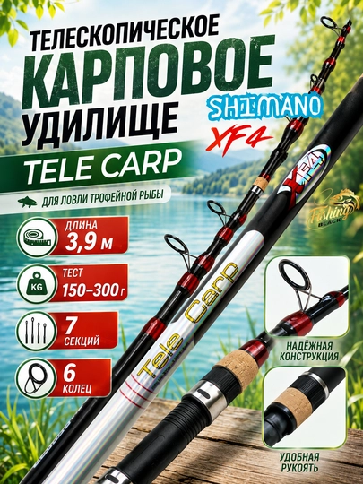 Карповое телескопическое удилище Tele Carp - 