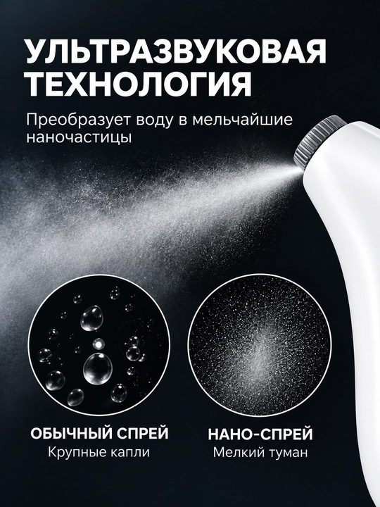 Нано-спрей для лица, ультразвуковой увлажнитель Mesmooth