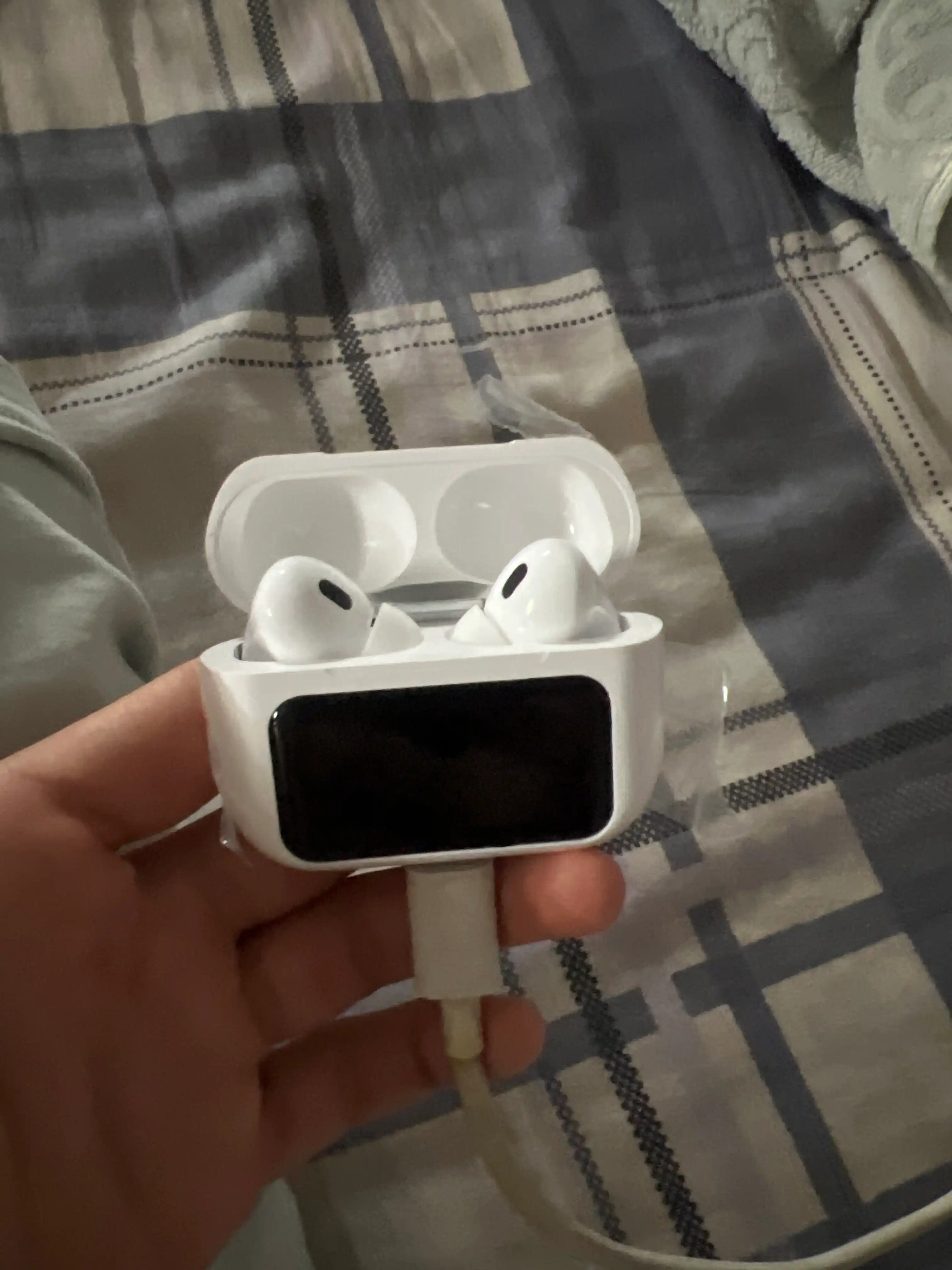Simsiz Bluetooth naushnik A9 Pro, smart ekranli, ANC, USB-C, mikrofon, kuchli bass