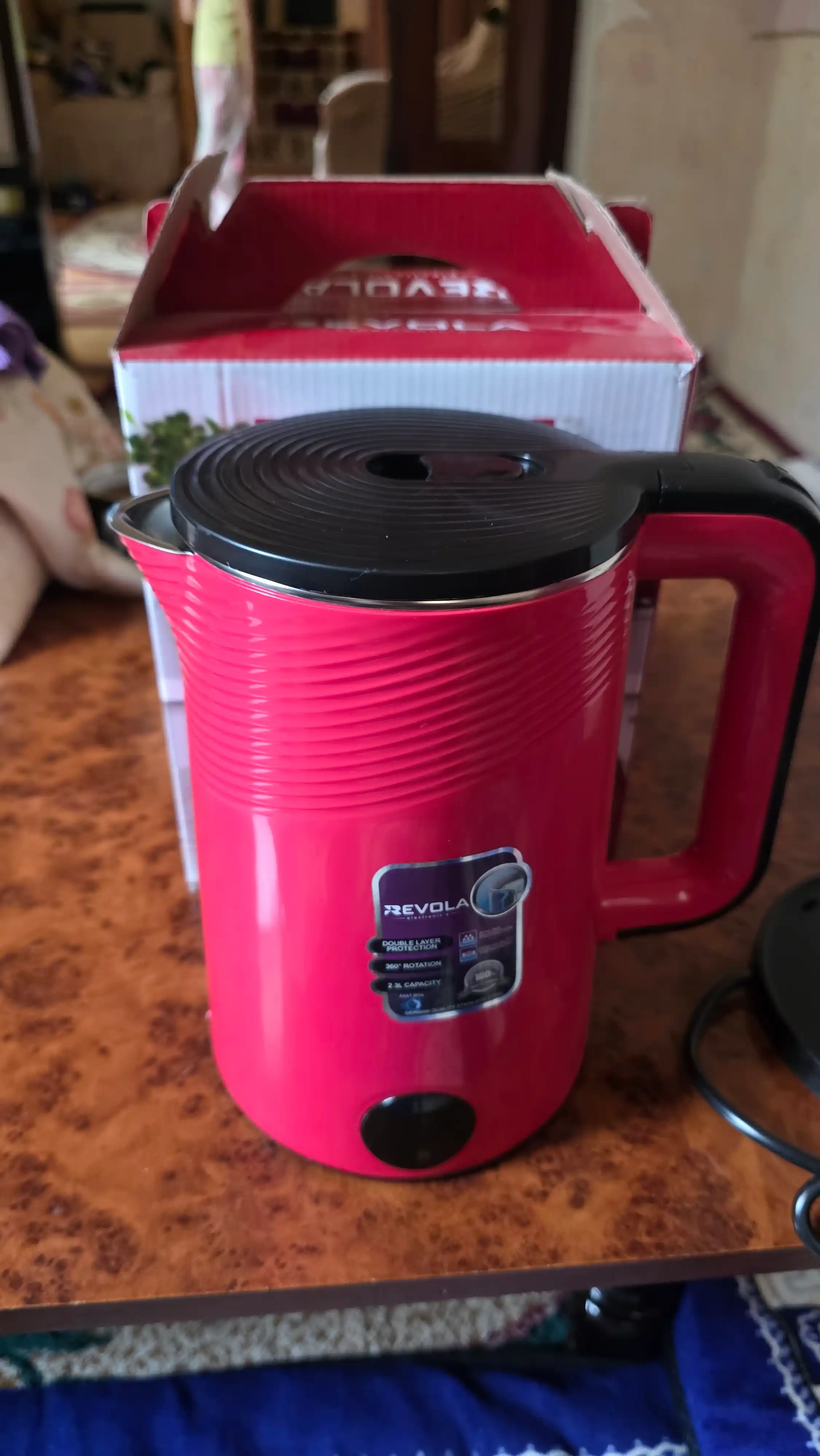 Revola Elektr choynak, 2,5 litrli, choy damlash uchun elektr choynak, 1500 Vt tefal