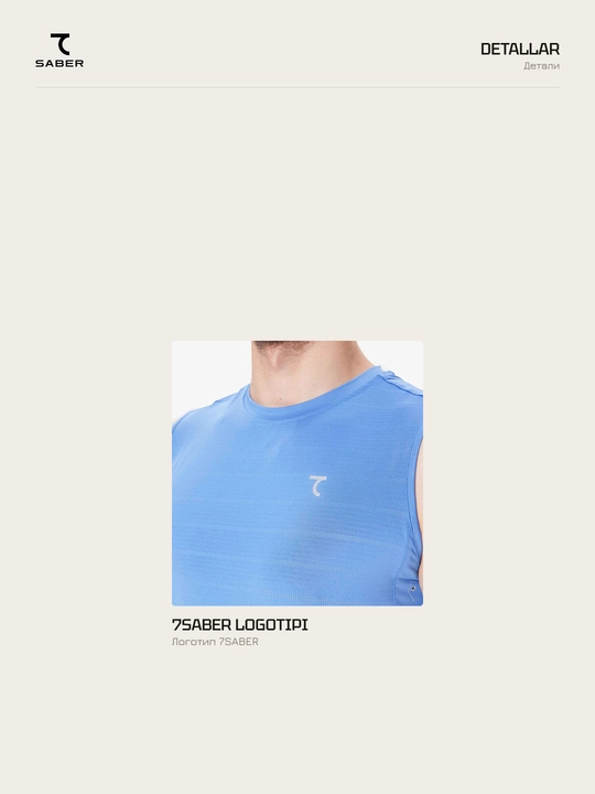 Erkaklar sport maykasi 7SABER Dri-Fit Pro fitnes va yugurish uchun