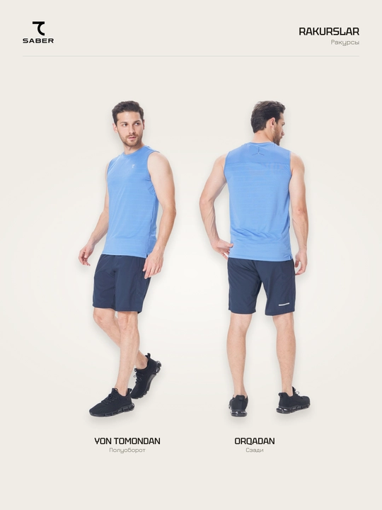 Erkaklar sport maykasi 7SABER Dri-Fit Pro fitnes va yugurish uchun