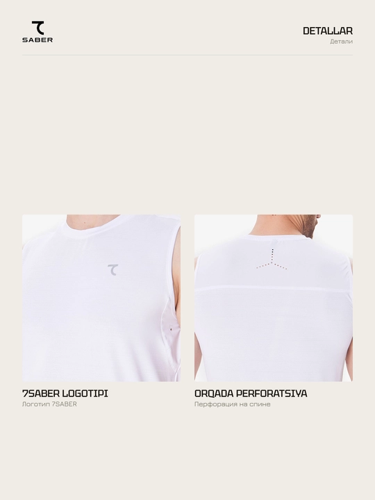 Erkaklar sport maykasi 7SABER Dri-Fit Pro fitnes va yugurish uchun