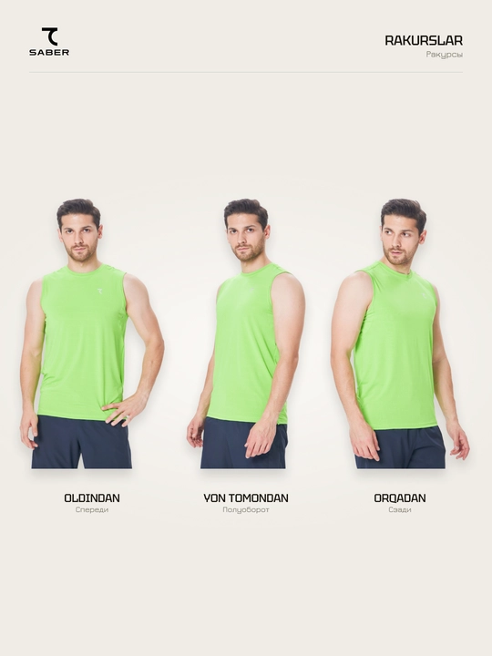 Erkaklar sport maykasi 7SABER Dri-Fit Pro fitnes va yugurish uchun