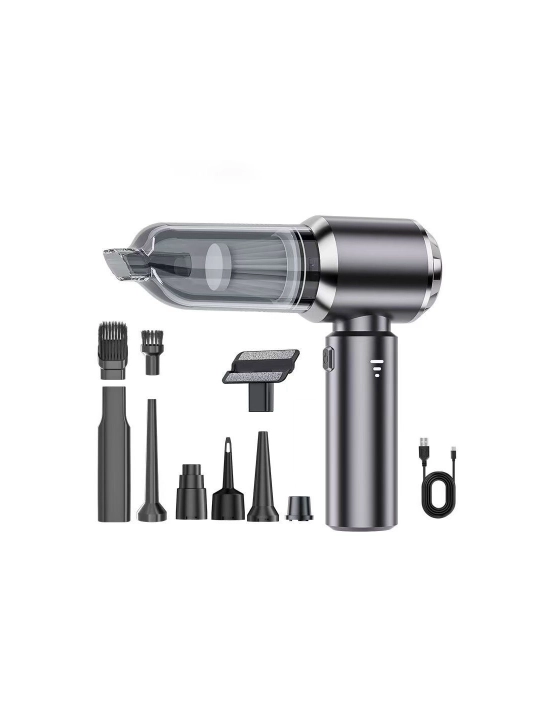 Avtomobil va uy uchun 4 ta 1 da simsiz qo‘l changyutgichi, 16000 Pa, 120 Vt, USB-C - 