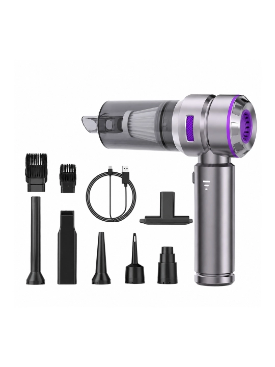 Avtomobil va uy uchun 4 ta 1 da simsiz qo‘l changyutgichi, 16000 Pa, 120 Vt, USB-C - 