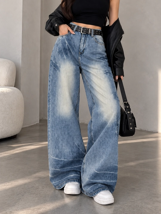 Ayollar jinsi shimlari, ayollar baggi shimlari, keng jinsi shimlar, S–XL