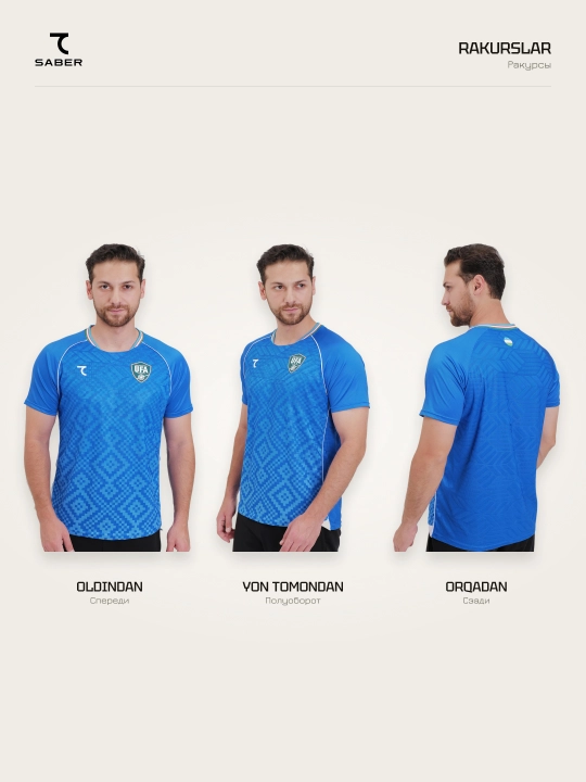 Erkaklar sport футболкаsi 7SABER "O'zbekiston terma jamoasi 2026", djerse