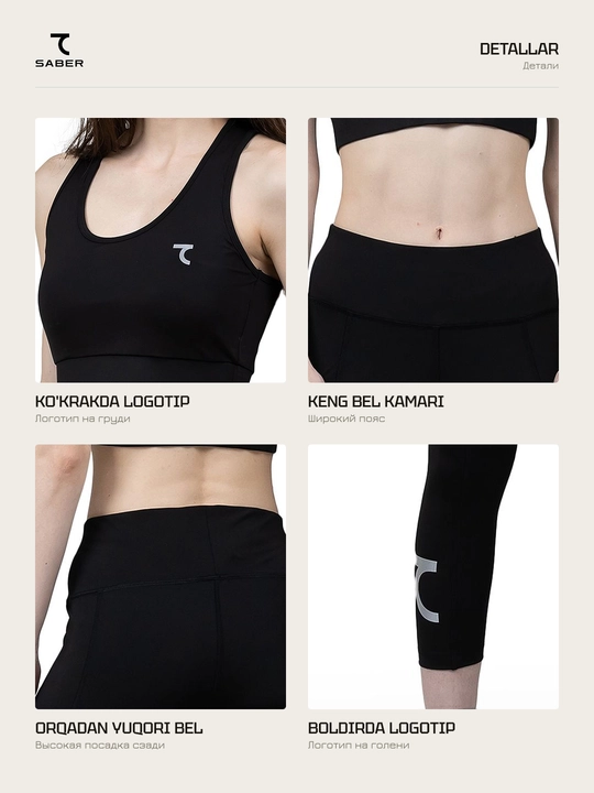 7SABER Energy Fit ayollar sport kostyumi