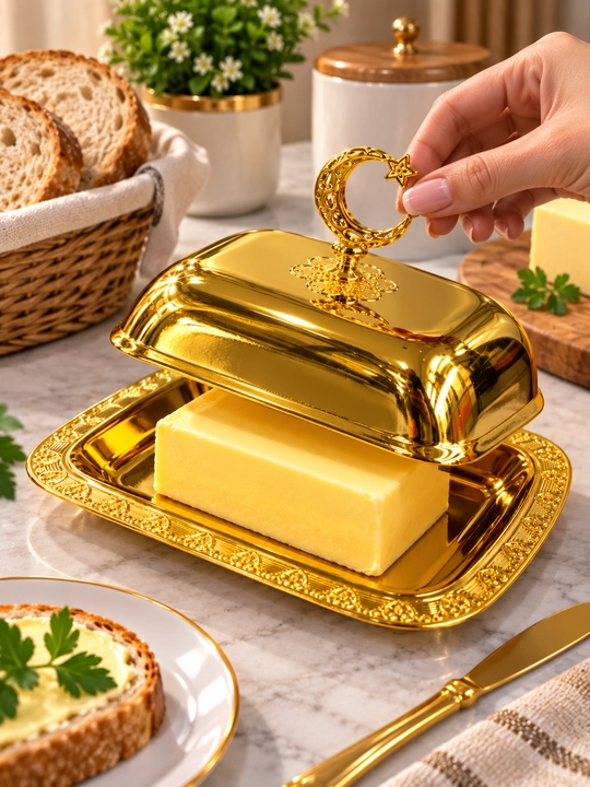 Маслёнка из бамбука с прозрачной крышкой, контейнер для масла и сыра