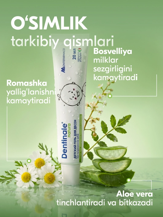 Детский гель для десен Dentinale NATURA, 20 гр
