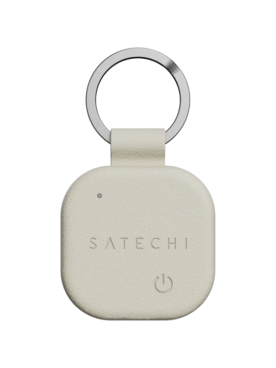 SATECHI Vegan-Leather Keychain with Find My - 