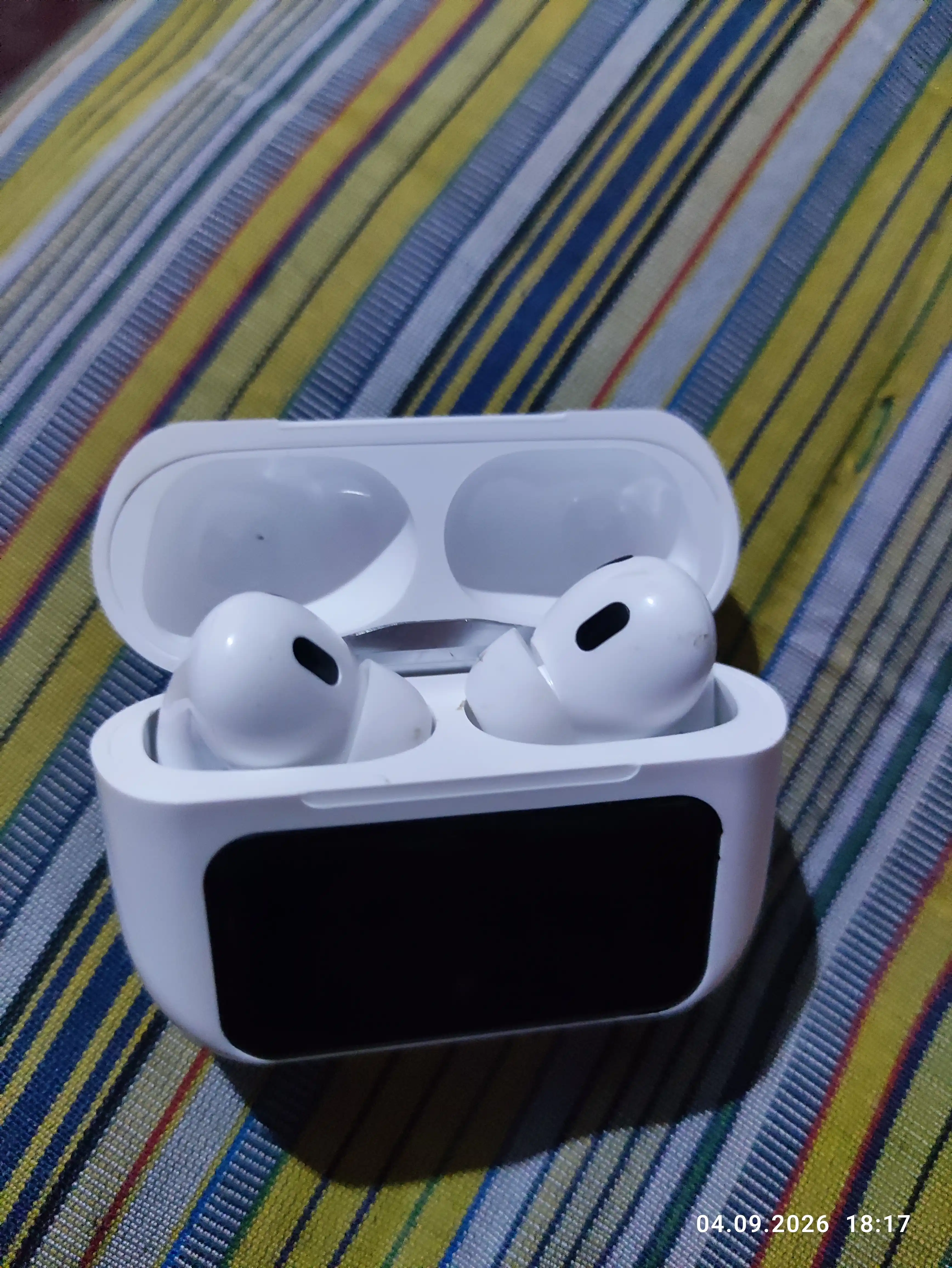 Simsiz Bluetooth naushnik A9 Pro, smart ekranli, ANC, USB-C, mikrofon, kuchli bass