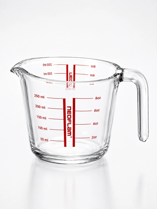O‘lchov stakani, shisha o‘lchov ko‘zachasi, 250 ml, 500 ml, 1000 ml