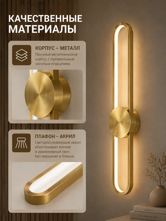 Бра LED настенное, светодиодный светильник, настенный светильник для спальни, гостиной и дома