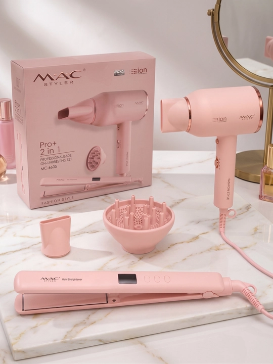 Professional fen soch quritgich MAC Styler, quritish va turmaklash uchun diffuzor, 2600W