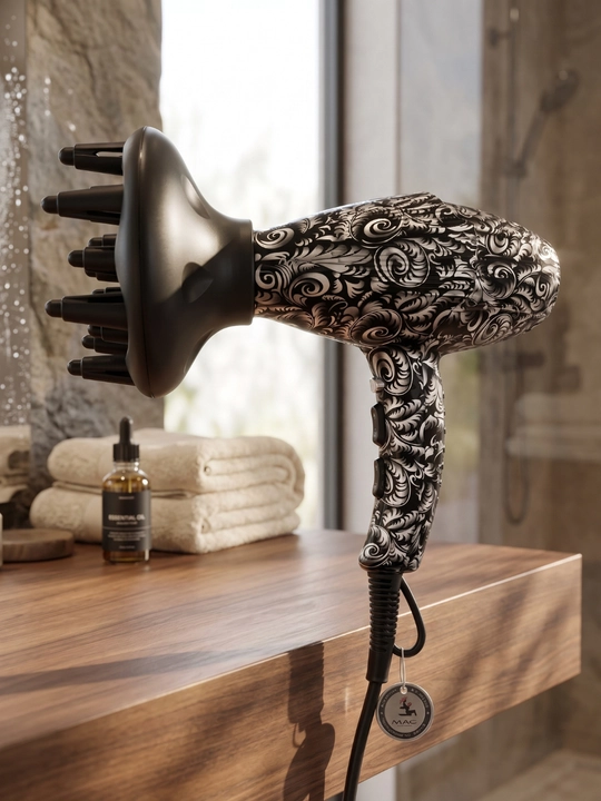 Professional fen soch quritgich MAC Styler, quritish va turmaklash uchun diffuzor, 2600W