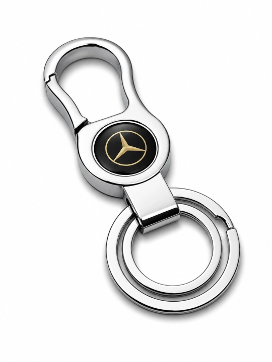 Брелок для авто ключей Mercedes Chevrolet, металлический брелок с карабином на ключи