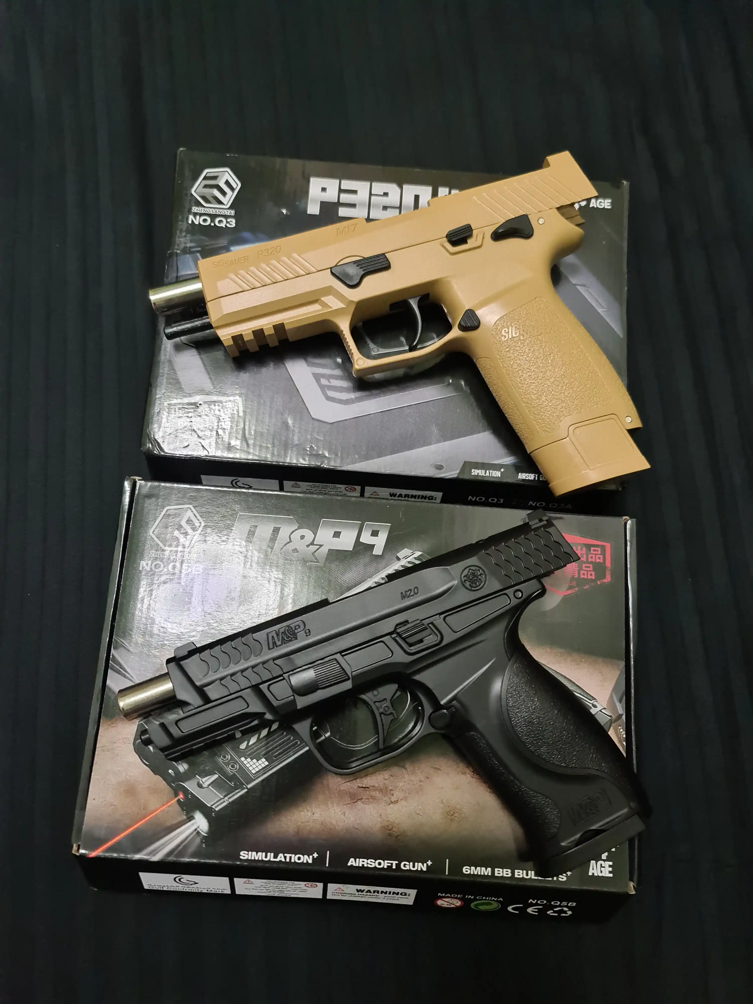 SIG Sauer P320 uslubidagi 6 mm BB Airsoft to‘pponchasi, o‘yinchoq to‘pponcha