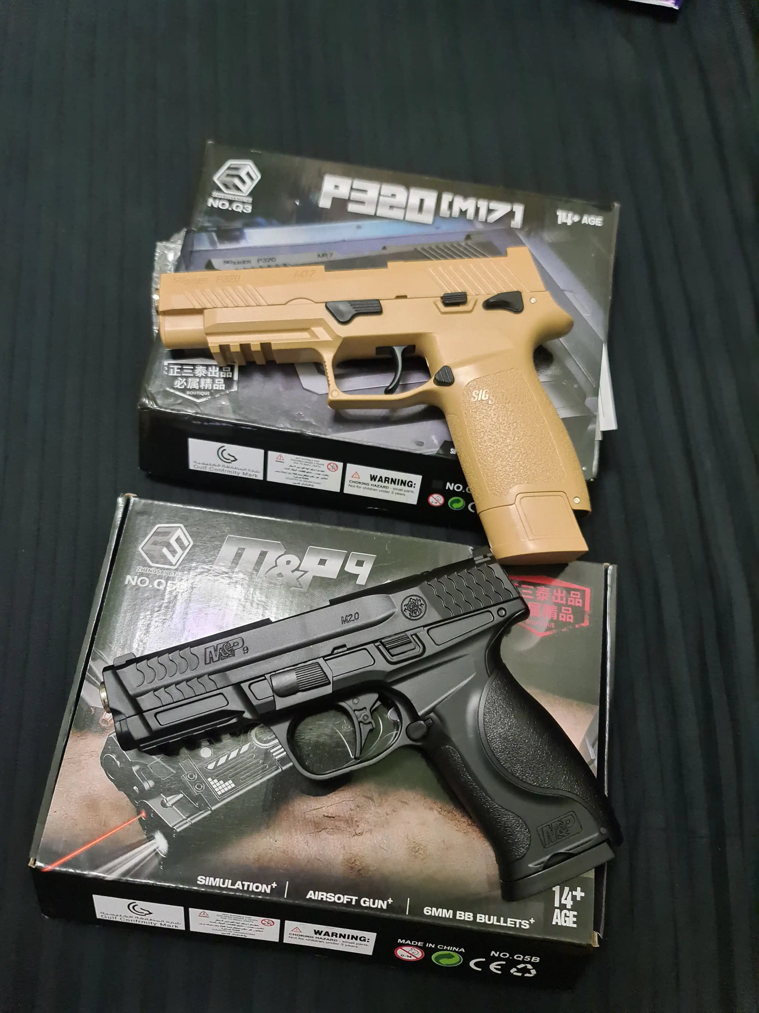 SIG Sauer P320 uslubidagi 6 mm BB Airsoft to‘pponchasi, o‘yinchoq to‘pponcha