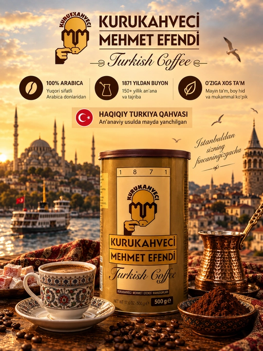 Kurukahveci Mehmet Efendi — Turk qahvasi, 500 g - 