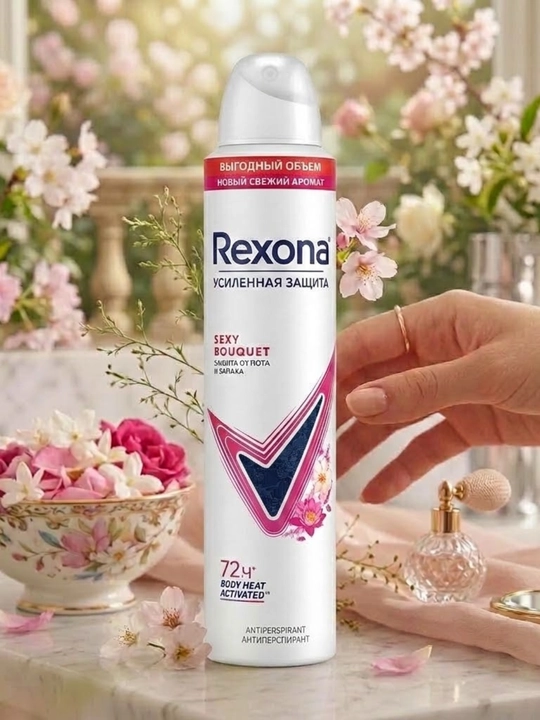 Дезодорант женский Rexona  Bouquet 200 мл, защита от пота, приятный аромат - 