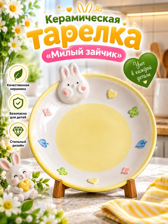Тарелка Зайчик - 