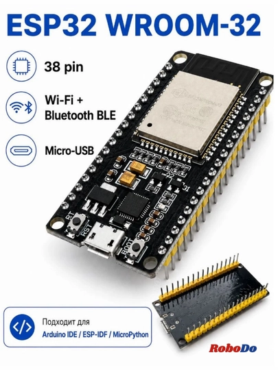 ESP32-WROOM 38 pin Wi-Fi+Bluetooth dasturchi platasi - 