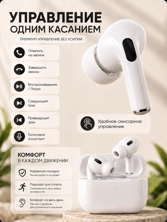 Telefon uchun simsiz Bluetooth quloqchinlar, toza ovoz va chuqur bas bilan