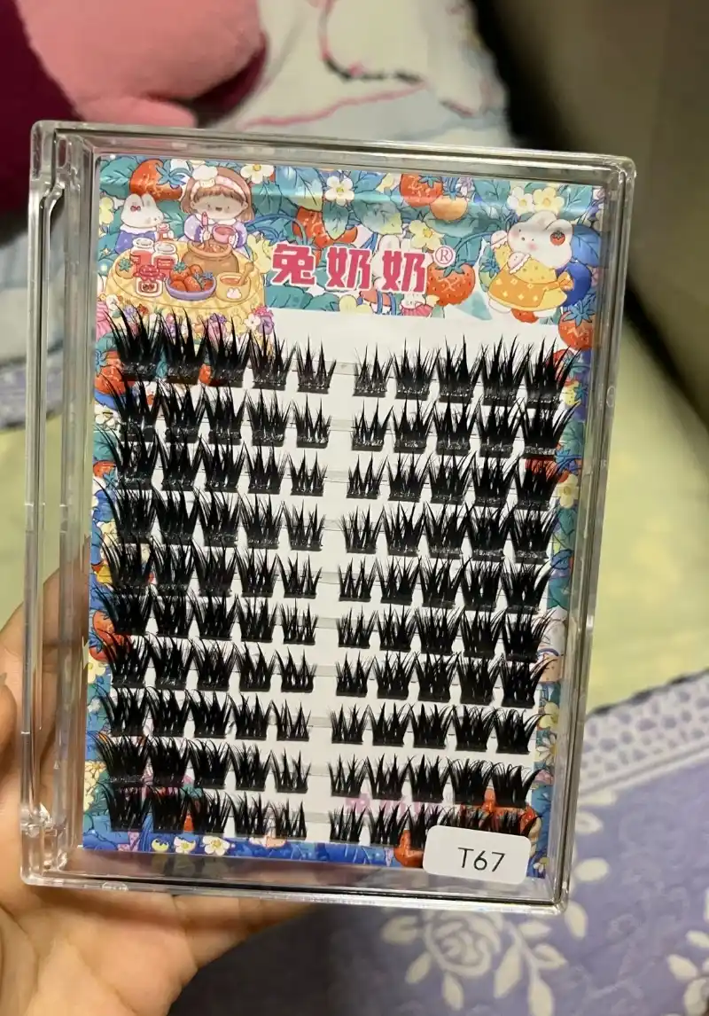 3D sun'iy kipriklar, ko'p qatlamli, anime uslubidagi kipriklar