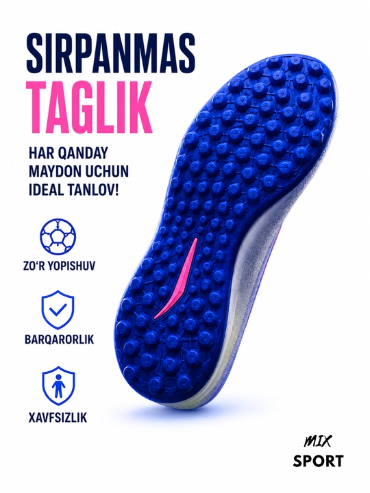 Yengil, nafas oluvchi va sirpanishga chidamli futbol butsasi
