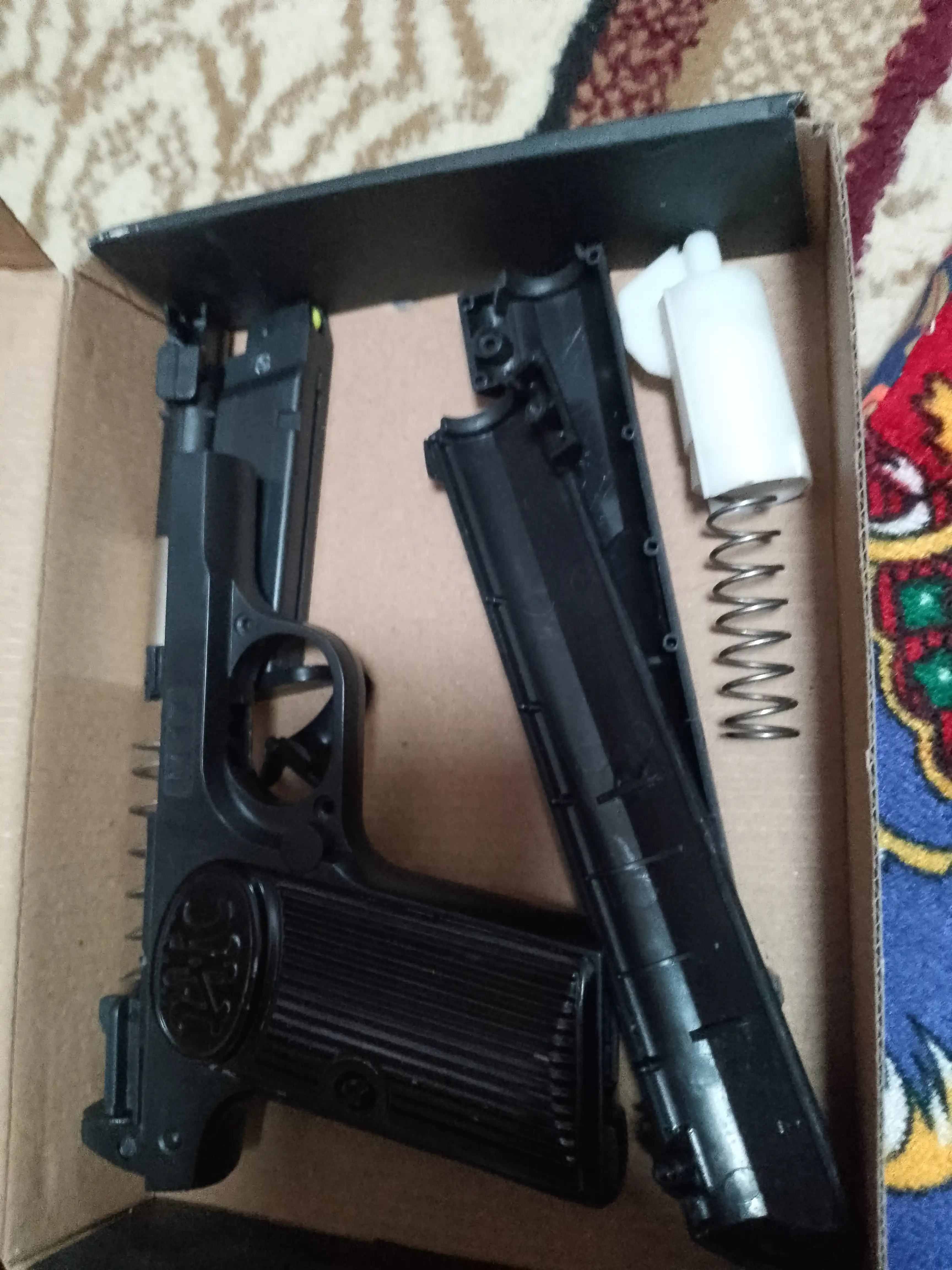 Glock AirSoft quroli, bolalar uchun metall to'pponcha, pnevmatik