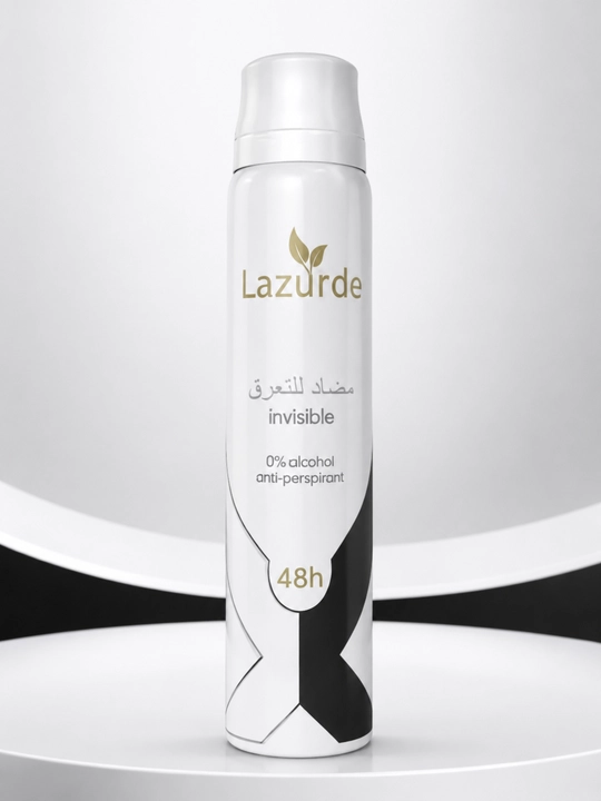 Lazurde 48H ayollar uchun dezodorant-antiperspirant spreyi, 0% spirt - 