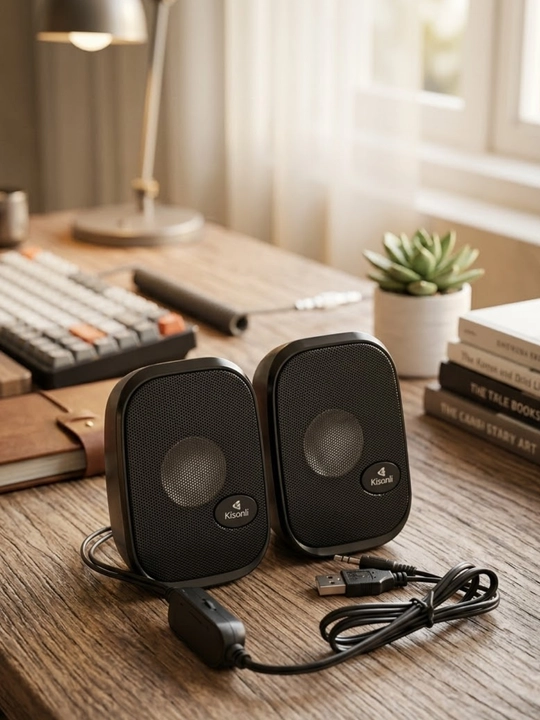 Kompyuter uchun USB kolonkalar, 2 dona Kisonli KS-09 USB Speaker - 