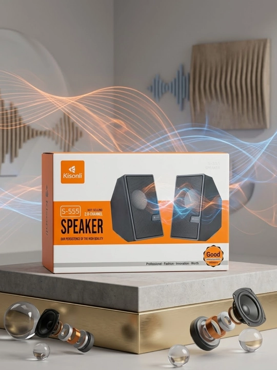 Kompyuter karnaylari 2.0 Kisonli S-555 Speaker - 